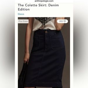 The Colette Skirt Denim Maeve Medium